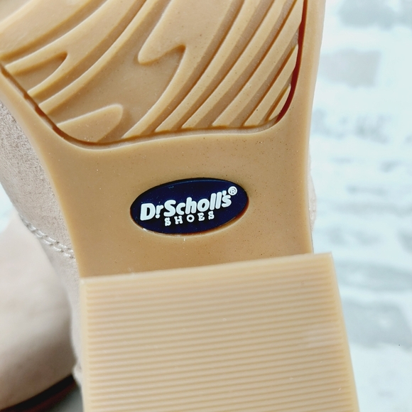 NEW Dr. Scholl's Lawless Tan Leather Slip On Block Heel Ankle Booties F896 - Picture 8 of 12